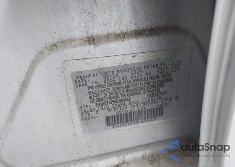 2013 Nissan Sentra Sl z USA, uszkodzony, nr VIN 3N1AB7AP5DL684669